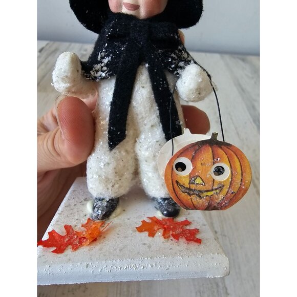 Elaine roesle tiny witchy witch halloween RARE Saint Nicholas snow children orig - Picture 6 of 7
